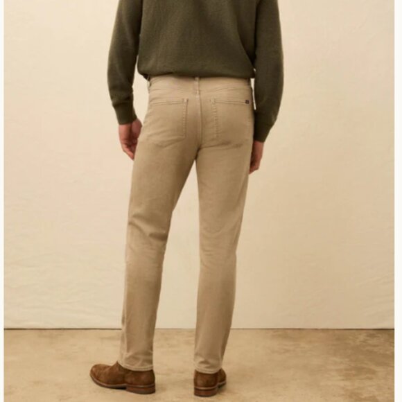 Faherty Men's Stretch Terry 5-Pocket Pant Slim Straight-Desert Khaki Sz 30 - Picture 3 of 16
